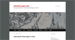 Desktop Screenshot of koelnfuehrungen.info